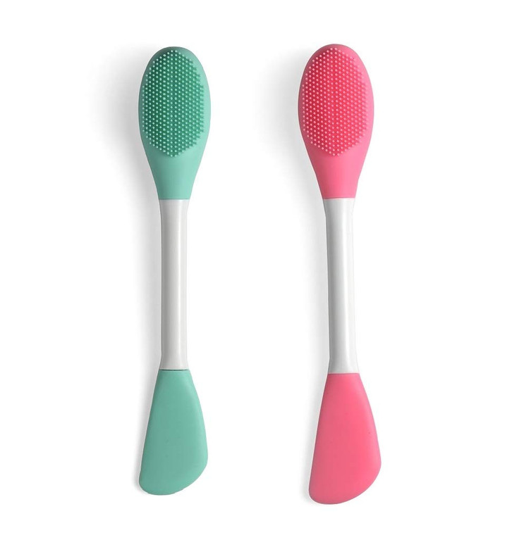 LASSKY Silicone Brushes,Double-Ended Silicone Face Mask Brush,Facial Cleansing Brush, Premium Soft Facial Masks Other Skin Care Applicator Tool for C