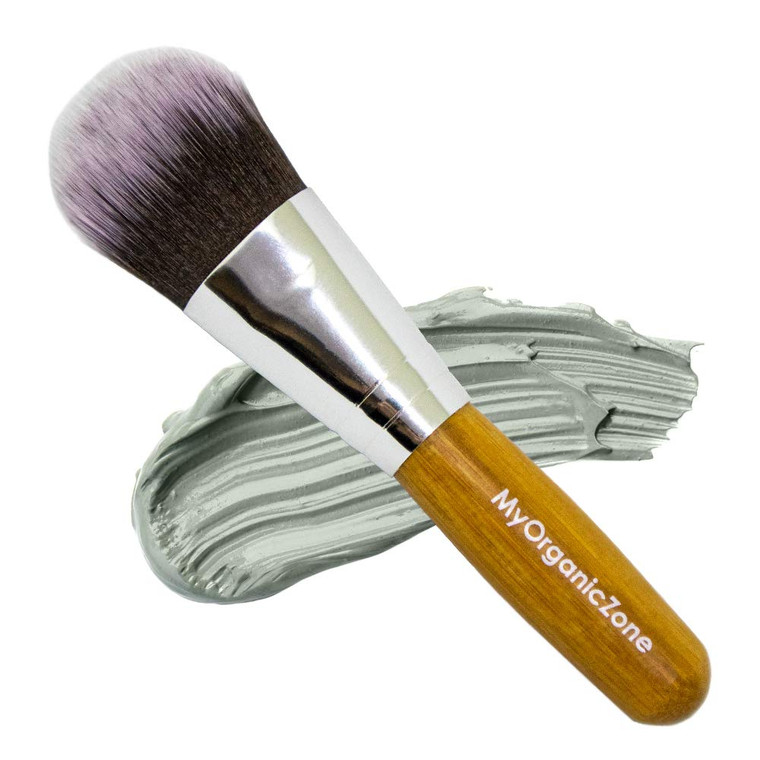 Face Mask Brush - Soft Bamboo Facial Mud Mask Applicator Brush for Applying Facial Mask | Use with Facial Mud Masks, Peel Off Masks, Oils & Makeups (