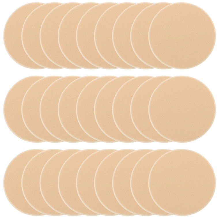 25 Pcs Women's Round Soft Makeup Beauty Eye Face Foundation Blender Facial Smooth Powder Puff Cosmetics Blush Applicators Sponges Use for Dry and Wet