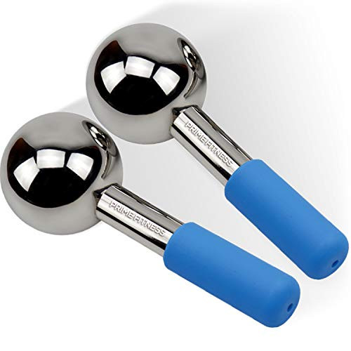 Ice Globes for Facials | Unbreakable Steel Cooling Roller | Cryo Sticks for Face | Massager for Face Neck & Eyes | Skin Care for Dark Circles, Puffin