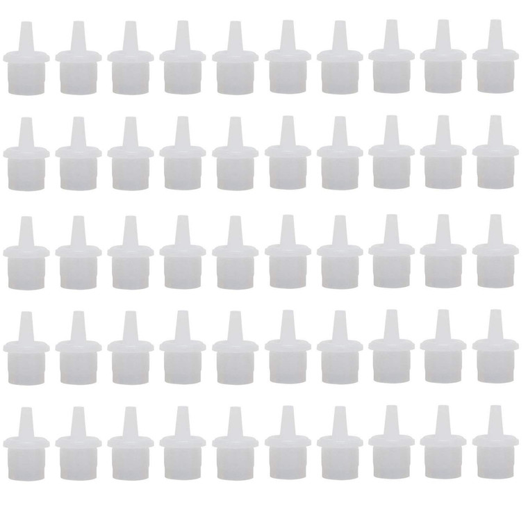 50Pcs Eyelash Glue Bottle Replacement Nozzle Caps Lash Glue Bottle Replacement Plug Mouth Tips for Home or Beauty Salon Eyelash Extension Tool