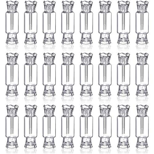 KINMAD 24 Pcs 8ml Portable Lip Gloss Tubes Container Empty Candy Shape Lip Balm Containers Refillable Cosmetic Tubes for Women Girls DIY Cosmetics