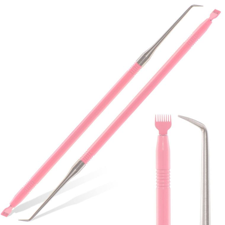 EKYSSO 2 PCS Lash Lift Perm Tools and Tint Kit, EKYSSO Eyelash Lifting Tool, 2 in 1 Eyelash Separator with Separating Comb, Professional Lash Lift Co