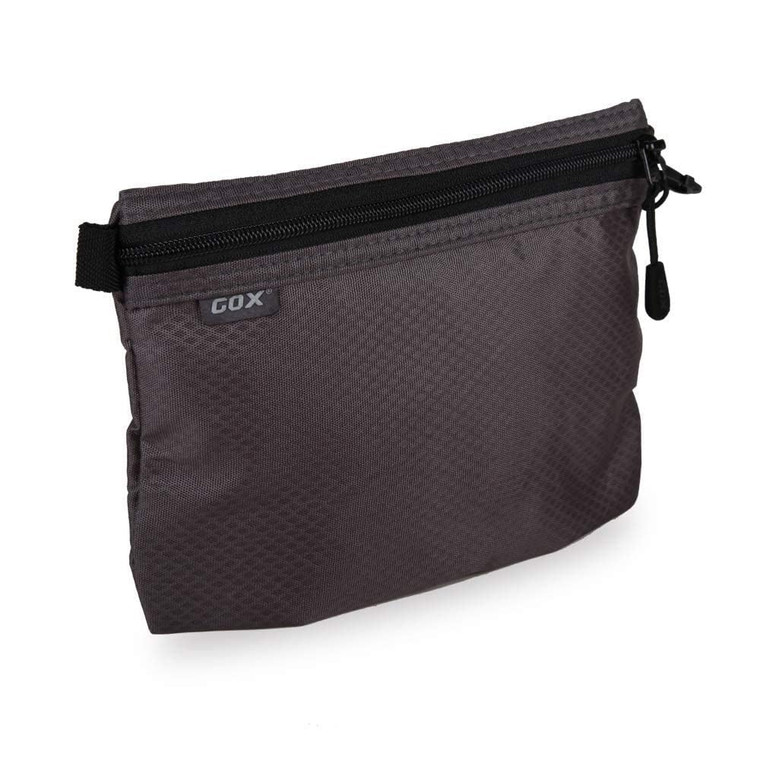 GOX Small Toiletry Bag for Men Bulk Cosmetic Bag Dopp Kit Carry On Zipper Pouch Organization Nylon Packing Sack Wate Repellent(Grey)