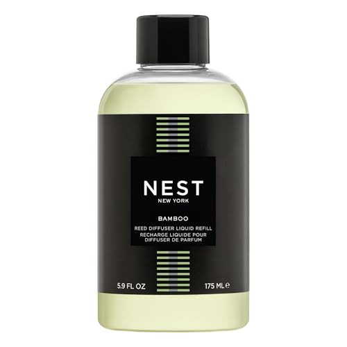 NEST New York Reed Diffuser Liquid Refill, Bamboo - 5.9 fl oz - Fragrance for Up to 90 Days - Flame Free
