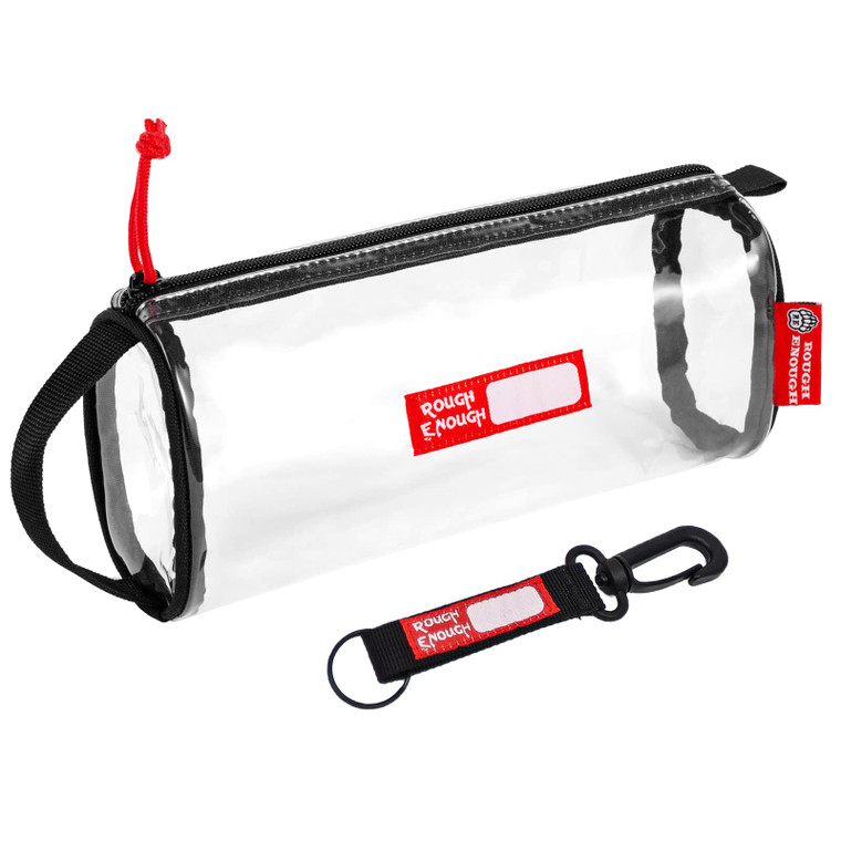 Rough Enough TSA Approved Clear Toiletry Bag for Women Travel Leakproof Makeup Organizer Cosmetic Case with handle