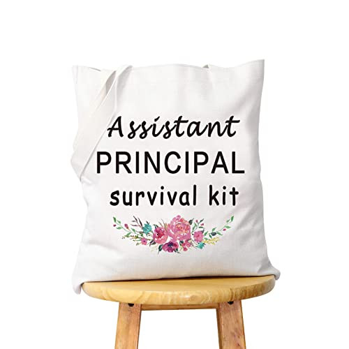 WCGXKO Assistant Principal Survival Kit Funny Zipper Pouch Makeup Bag for Assistant Principal (Assistant Principal Survival tote)