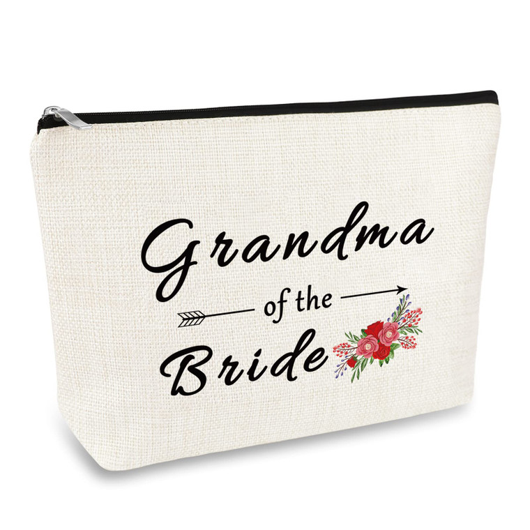 Grandma of the Bride Makeup Bag Gifts Grandmother of the Bride Gift Wedding Party Bridal Shower Engagement Birthday Gift for Grandma of the Bride Gra
