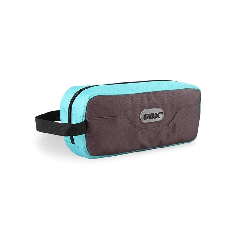 GOX Small Travel Toiletry Bag, Dopp Kit Case For Men, Multifunction Organizer Pouch (Grey/Sky Blue)