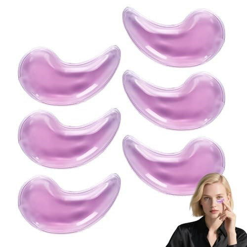 Soulagers Eye Gel Pads, Ice Packs for Eyes, Under Eye Ice Pack, Gel Ice Pack, Cooling Eye Masks, Gel Eye Mask for Puffy Eyes, Migraine, Puffiness(6 p