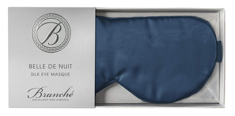 Branche Beauty Belle De Nuit Sleep Mask - Silk Eye Mask 6A Silk 22 Momme Eye Cover Sleepover Shade Blindfold Mask for Luxury Sleep in Total Darkness