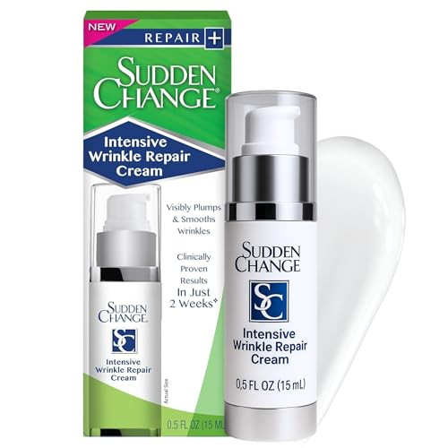 Sudden Change Intensive Wrinkle Repair & Anti Aging Facial Cream for Dry, Sensitive & Mature Skin (0.5oz, Pack of 1)