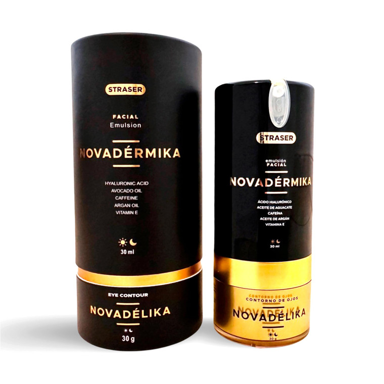 STRASER - Novadérmika & Novadélika 2in1. Facial Emulsion and Eye Contour - Nourishes, Hydrates, Rejuvenates and leave your Skin with a Radiant Glow -