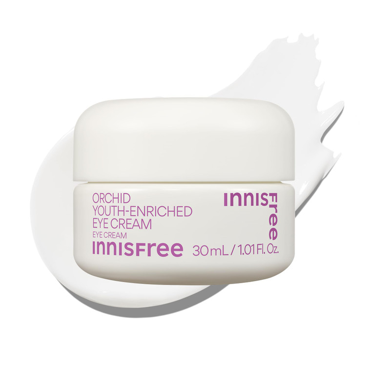 innisfree Orchid Youth-Enriched Eye Cream, Korean Firming Eye Treatment to Smooth Fine Lines