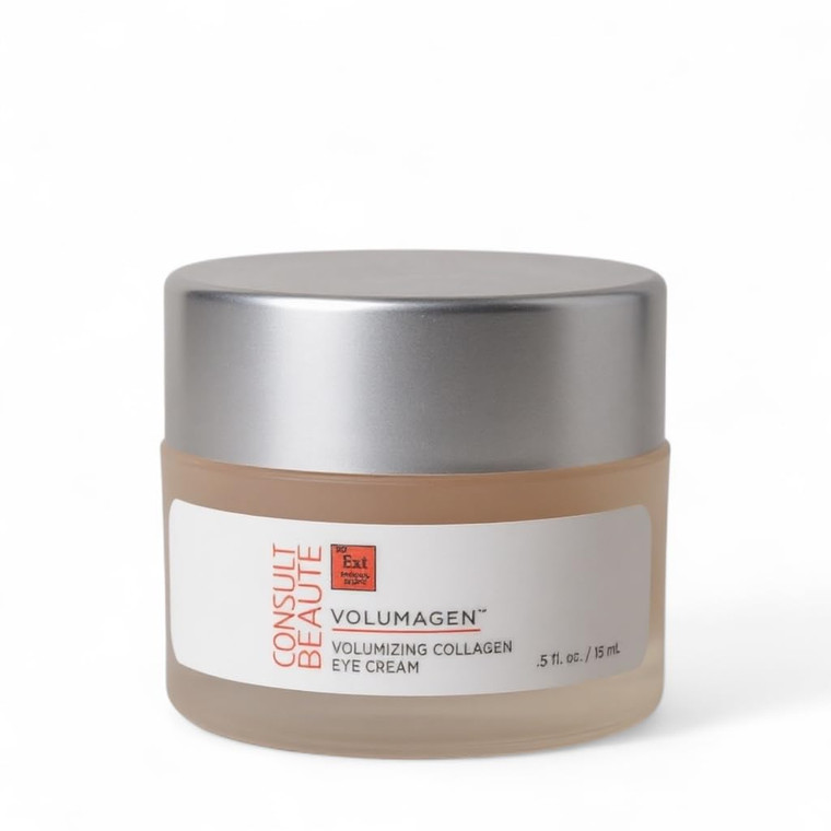 Consult Beaute VOLUMAGEN COLLAGEN EYE CREAM with Hyaluronic Acid, Hydrating, Skin Plumping - Targets Deep Under Eye Hollows, Visibly Smoothen Lines &