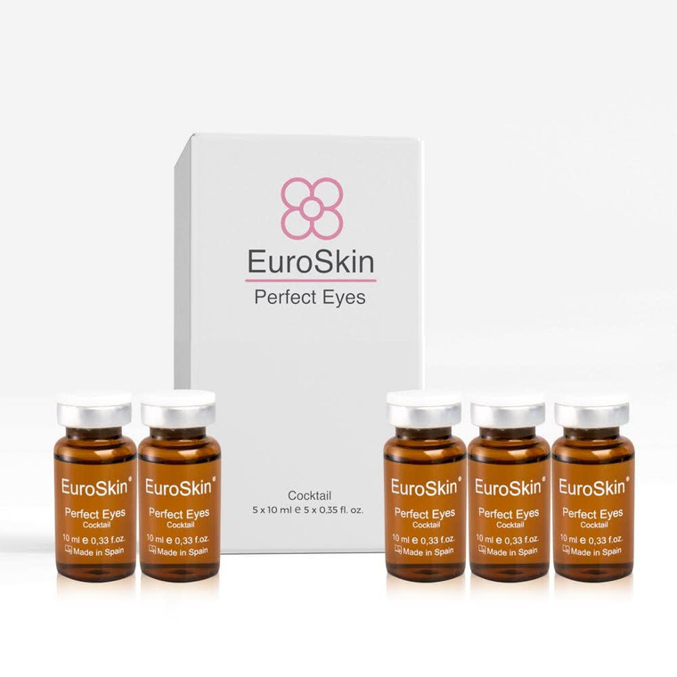 EuroSkin perfect eyes. Periocular and facial treatment. Prevent problems in the eye contour. Aestheticians' favorite serum. 5 vials x 10 ml / 5 vials