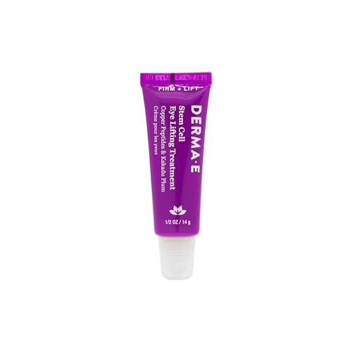 Derma E Stem Cell Lifting Eye Treatment  Multi Action Firming and Tightening Under Eye and Upper Eyelid Cream - Hydrating and Revitalizing Moisturiz