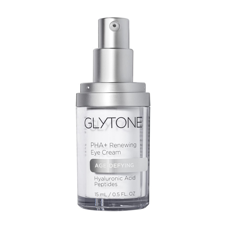 Glytone Age-Defying PHA+ Renewing Eye Cream for Wrinkles| Anti aging Under Eye Cream with Hyaluronic Acid Peptides| Targets Puffiness, Bags, Wrinkles