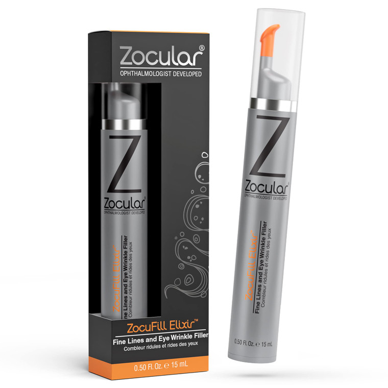 Zocufill Elixir Eye Gel and Face Serum  Helps Reduce the Appearance of Dark Circles, Puffiness, Fine Lines & Wrinkles