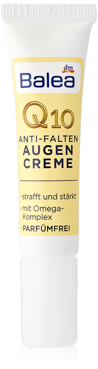 Anti-Wrinkle Eye Cream Q10 with Omega Complex - Perfume-free, PEG-free, Vegan, Not Tested on Animals - 15 ml by Balea