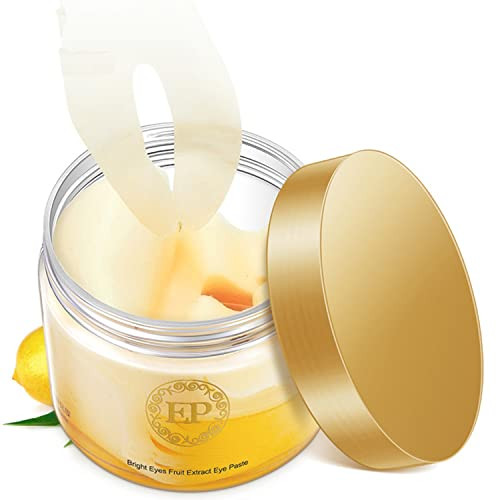 BIOAQUA 60PCS Eye Mask Lemon Essence Fruit Extract Moisturizing Lift Firming Anti-Aging Anti-Puffiness Dark Circles Skin Care 120ml