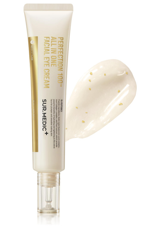 SUR.MEDIC+ 24K Gold Perfection All In One Cream for Face & Eye with Hyaluronic Acid, Panthenol and 24 Gold 1.18 oz