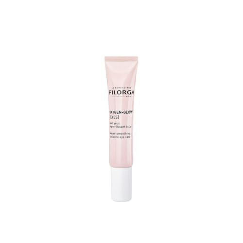 Filorga Oxygen-Glow Super Smoothing Eye Cream, Combines Hyaluronic Acid and Enzymes For Rapid Daily Treatment of Tired Eyes, Puffiness, and Dark Circ