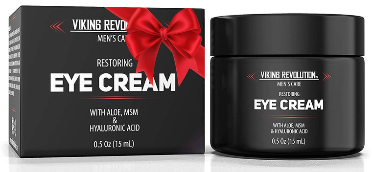 Viking Revolution Men's Eye Cream - Natural Anti-Aging, Dark Circle Treatment, Reduces Puffiness & Crowsfeet - 6ml