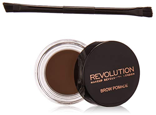 Revolution, Brow Pomade, Waterproof Eyebrow Cream, Long Lasting With Extreme Hold, Smudge-Proof, Vegan & Cruelty-Free, Medium Brown, 0.09 oz