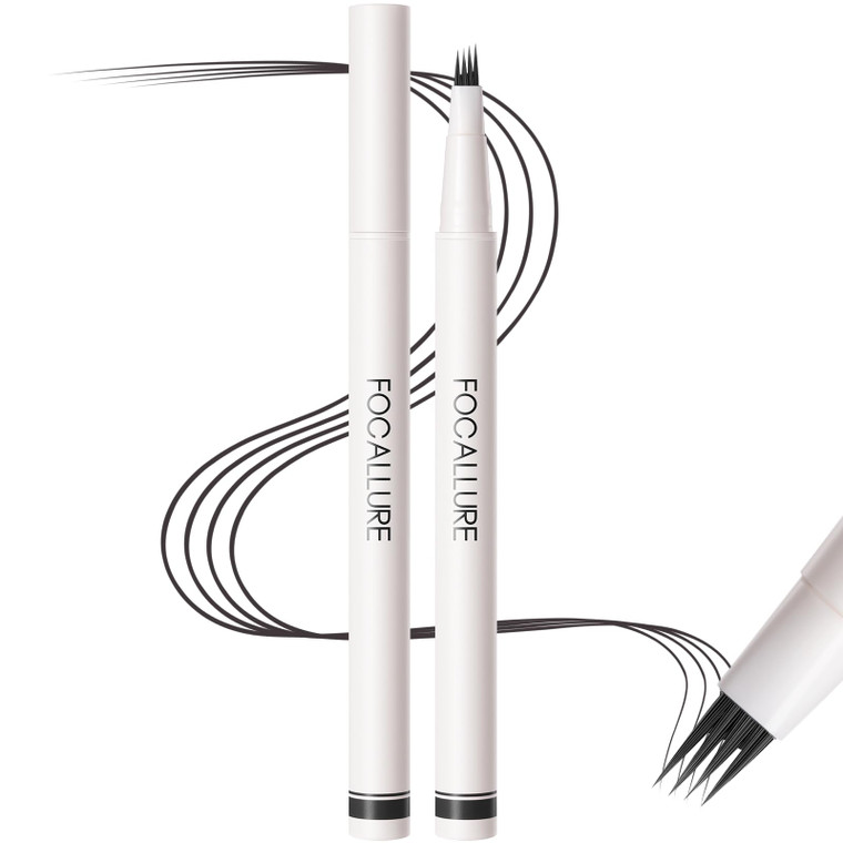 FOCALLURE FLUFFMAX TINTED Liquid Eyebrow Pen, Eyebrow Microblading Pen with a Micro-Fork Tip Applicator, Long-Lasting, Smudge-Proof, Creates Natural