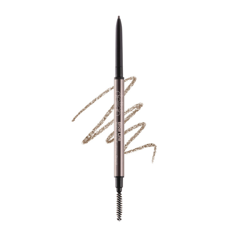 delilah Retractable Eye Brow Pencil with Brush (Shade: Ash), 0.002 oz