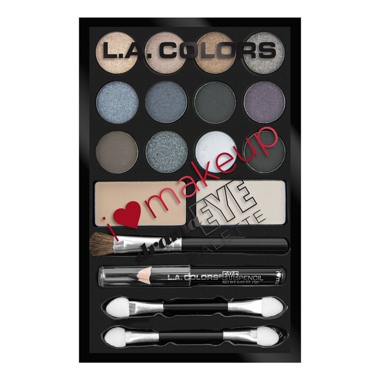 L.A. COLORS I Heart Makeup Eyeshadow Palette, Daring C30357