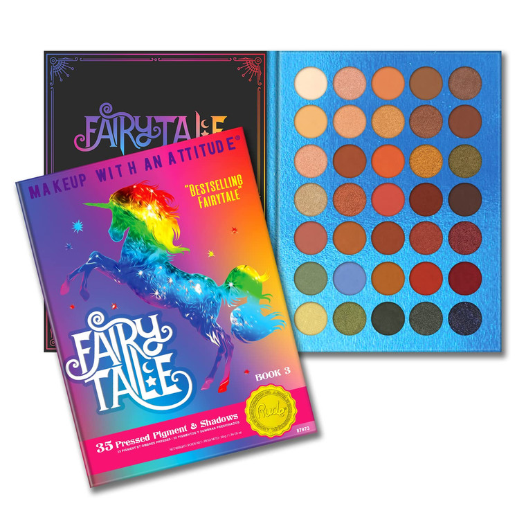 Rude Cosmetics Fairy Tale 35 Eyeshadow Palette - Book 3 for Women - 1.34 oz Eye Shadow