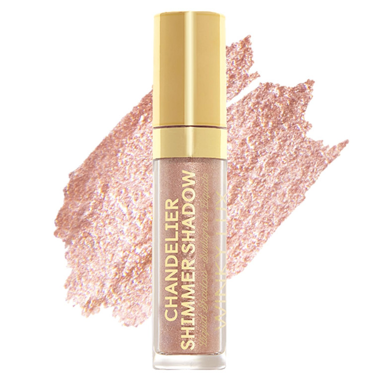 Winky Lux Chandelier Shimmer Cream Eyeshadow - Liquid Glitter Eyeshadow, Long Lasting Crease Free, One Swipe Coverage and Sparkle, Gold, Bottle Pop