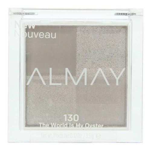 Almay Eyeshadow Palette, Longlasting Eye Makeup, Single Shade Eye Color in Matte, Metallic, Satin and Glitter Finish, Hypoallergenic, 130 The World I