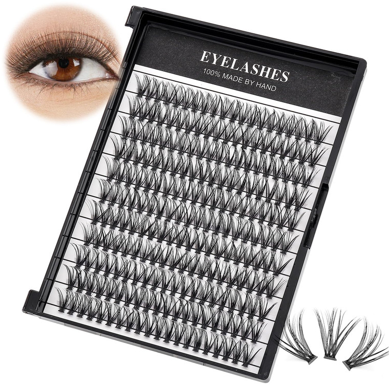 ?VAYATOR Large Tray 220 Cluster/Box Eyelashes 0.07 Thickness Eyelashes Individual Eyelash False Eyelashes Extension Eyelash 10D/20D/40D/50D Eyelash (