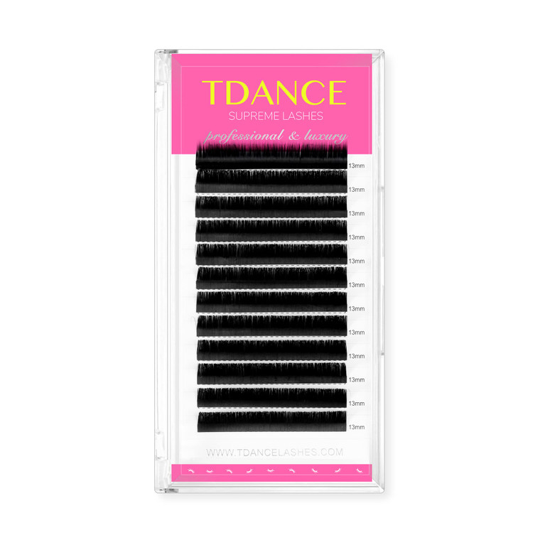 TDANCE Lash Extension Matte Black Eyelash Extension C CC D DD J B L Curl Volume & Classic Lash Extensions 0.03-0.18mm Thickness Professional Salon Us