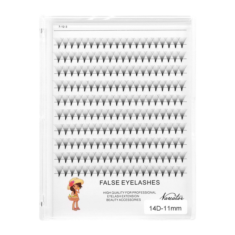?VAYATOR 10-18mm to Choose Premade Russian Volume Fans Lashes 6D/10D/12D/14D/20D Makeup Personal Eyelash String Grafted Eyelash Extension Cluster (14
