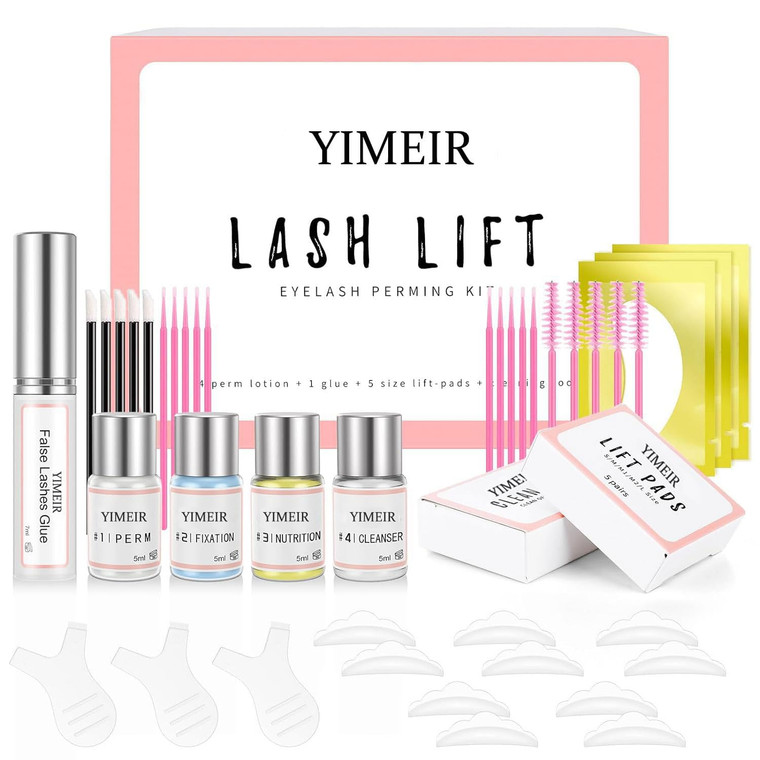 YIMEIR Lash Lift Kit Eyelash Perm Kit,Premium Home Lash Lifting Kit with Whole Tools,Lash Lifts,Lash Curling,Suitable for Salon(Upgraded Version)