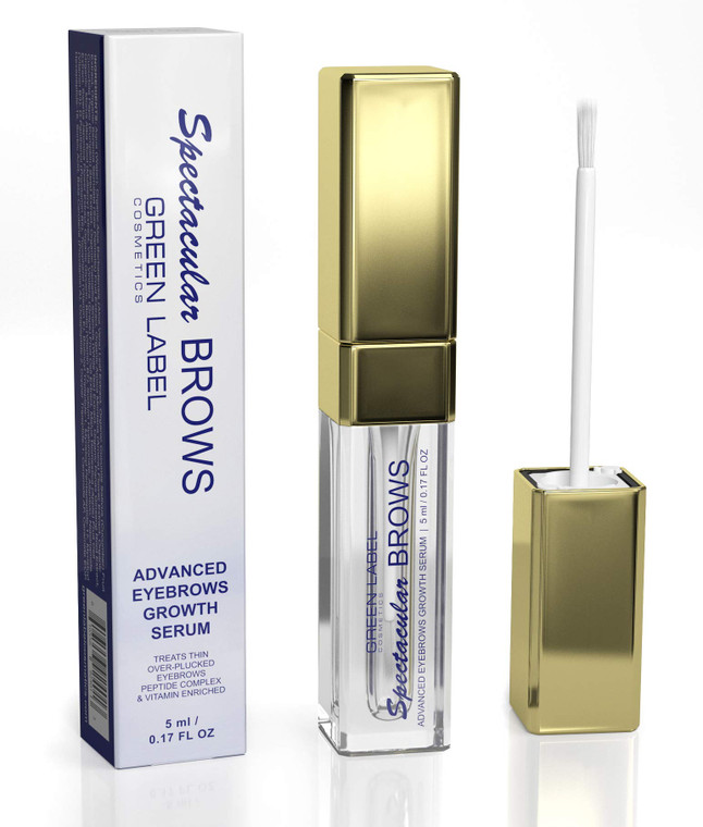 Spectacular BROWS - Brow Enhancer and Brow Growth Serum - Eyebrow Growth Enhancer- Eyebrow Growth Serum with Biotin & Natural Peptides. For Thin, Ove