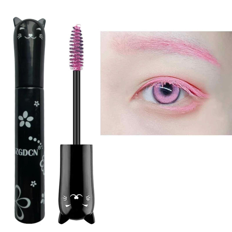 LGSZGDCN pink Mascara colored mascara Eyes Makeup Best Waterproof Fast Dry Eyelashes Curling Lengthening Eye Lashes Party Stage Use