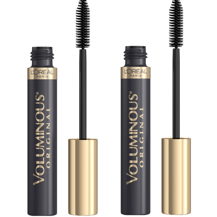 LOreal Paris Original Voluminous Mascara, Building Mascara Volume and Length Formula, Washable, Black, 0.26 Fl Oz., 2 Count