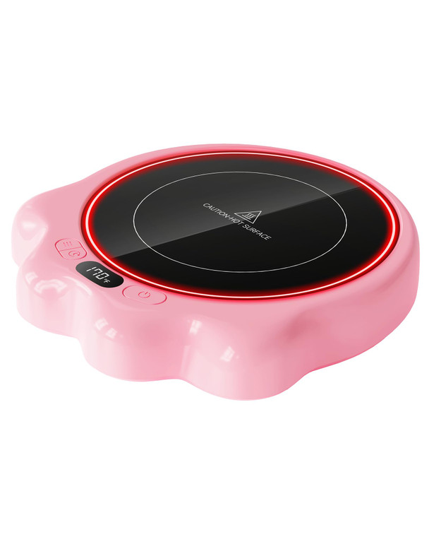 Gaiatop Mug Warmer, 50W Cute Cat Paw Cup Warmers, 3 Temp Settings, 2-10H Auto Shut Off, Coffee Accessories Keep Beverage Hot for Desk and Home, Heate