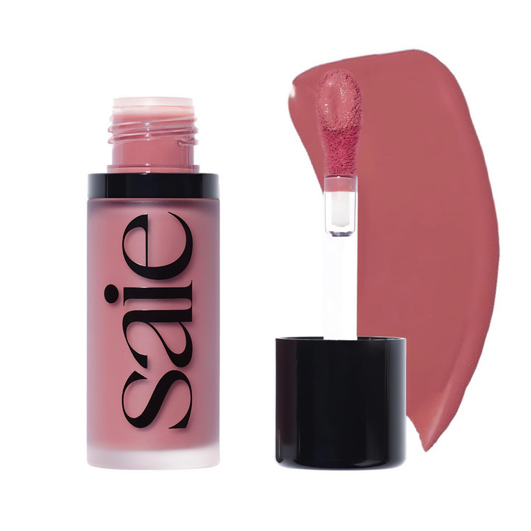 Saie Dew Liquid Blush for Cheeks - Hydrating Cream Blush Stick with a Blendable + Buildable Formula - Skincare Infused Dewy Cheek Tint for a Natural