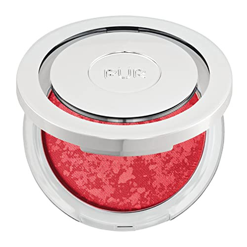 PUR MINERALS Blushing Act Skin Perfecting Powder in Berry Beautiful, Satin Matte Finish, Buildable Coverage, Cruelty Free, 0.28 Oz