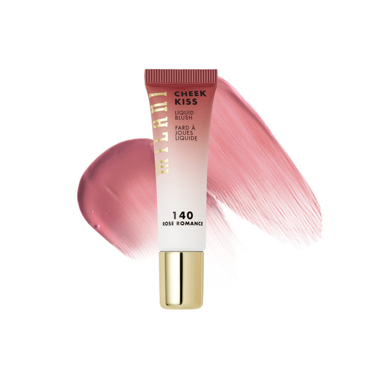Milani Cheek Kiss Liquid Blush Makeup, Lightweight, Blendable & Buildable for Radiant Flushed Cheeks, Skin-Loving Formula - Rose Romance
