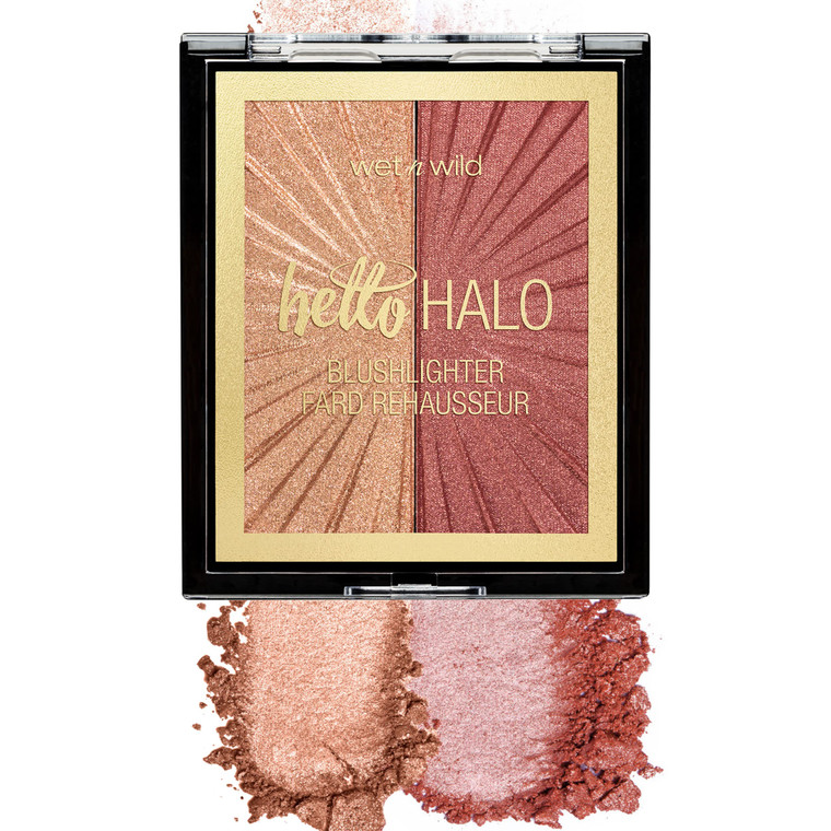 Wet n Wild MegaGlo Blushlighter, Blendable Blush & Highlighter Set, Shimmery Metallic Finish, Flash Me
