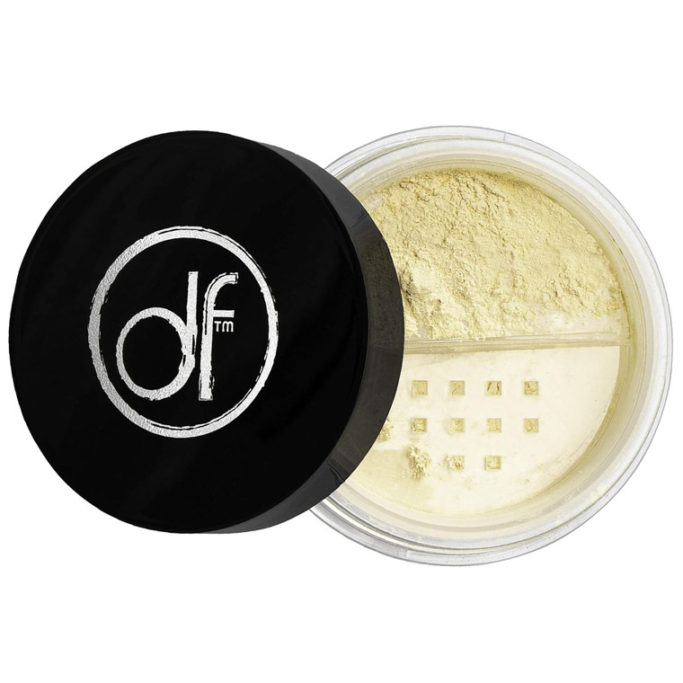 Dermaflage D-Shine Banana Powder - Oil Controlling, Pore Minimizing & Makeup Setting Powder - Lightweight Matte Finish, Corrects Redness & Discolorat