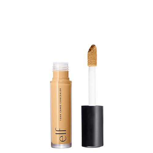 e.l.f. 16HR Camo Concealer, Full-Coverage, Highly-Pigmented Face Concealer With A Matte Finish, Crease-proof, Vegan & Cruelty-Free, Tan Sand