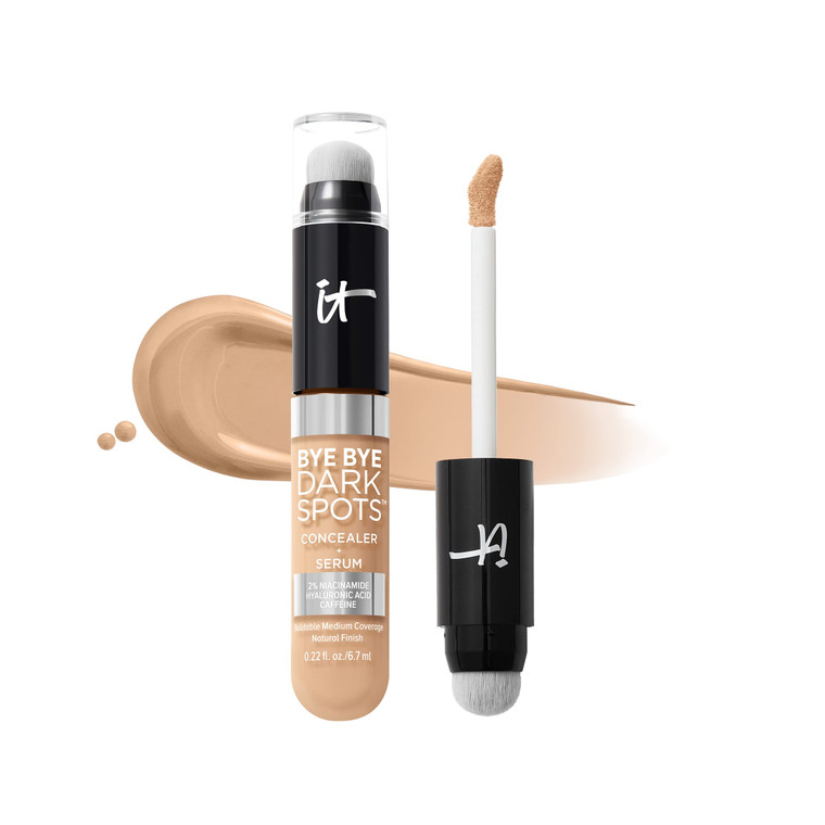 IT Cosmetics Bye Bye Dark Spots Concealer with 2% Niacinamide, Hyaluronic Acid & Caffeine - Medium Coverage, Natural Finish - 22 Light Neutral, 0.22